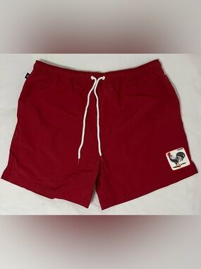 Goorin Bros The Farm Rooster Swim Trunks Red XL Limited Edition Graphic Shorts